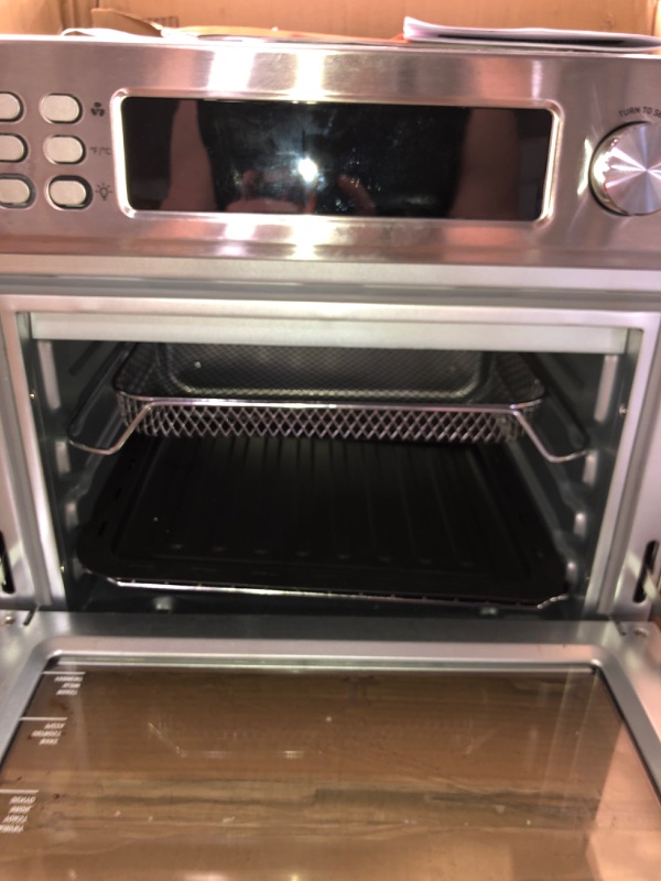 Photo 3 of (READ FULL POST) COSORI Smart 11-in-1 Air Fryer Toaster Oven Combo, Airfryer Convection Oven Countertop, Bake, Roast, Reheat, Broil, Dehydrate, 94 Recipes & 3 Accessories, 26QT, Silver, Stainless Steel Stainless Steel 26 Qt 11 in 1 Airfryer Oven