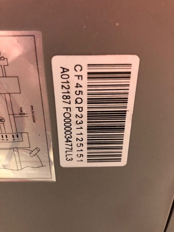 Photo 8 of ***USED - POWERS ON BUT HAS ERROR CODE**NON-REFUNDABLE*
Alpicool CF45 Portable Fridge Freezer,12 Volt Car Refrigerator, 42 Quart (40 Liter) Fast Cooling 12V Car Fridge -4?~68?, Car Cooler, 12/24V DC and 100-240V AC for Outdoor, Camping, RV, Truck