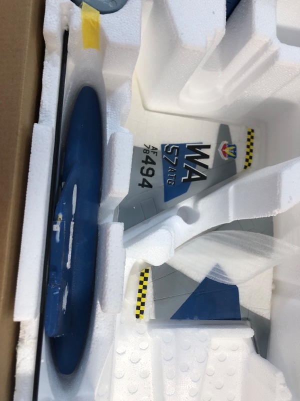 Photo 6 of ***USED - DAMAGED - BURNT WING - MISSING NUMEROUS PARTS - SEE PICTURES - UNABLE TO VERIFY FUNCTIONALITY***
E-flite RC Airplane F-15 64mm BNF Basic Transmitter Battery and Charger not included with AS3X and SAFE Select EFL97500