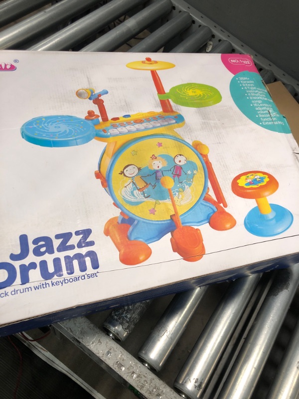 Photo 1 of 2-in-1 Kids Musical Instrument, Piano Keyboard & Rock Roll Jazz Drum Set,Electronic Toys Gifts for 3 4 5 6 7 8 years old Children Boys Girls, w/Microphone,Stool,Sing-Along,MP3,Record & Play.etc Pink 2 in1,Piano, Jazz drum