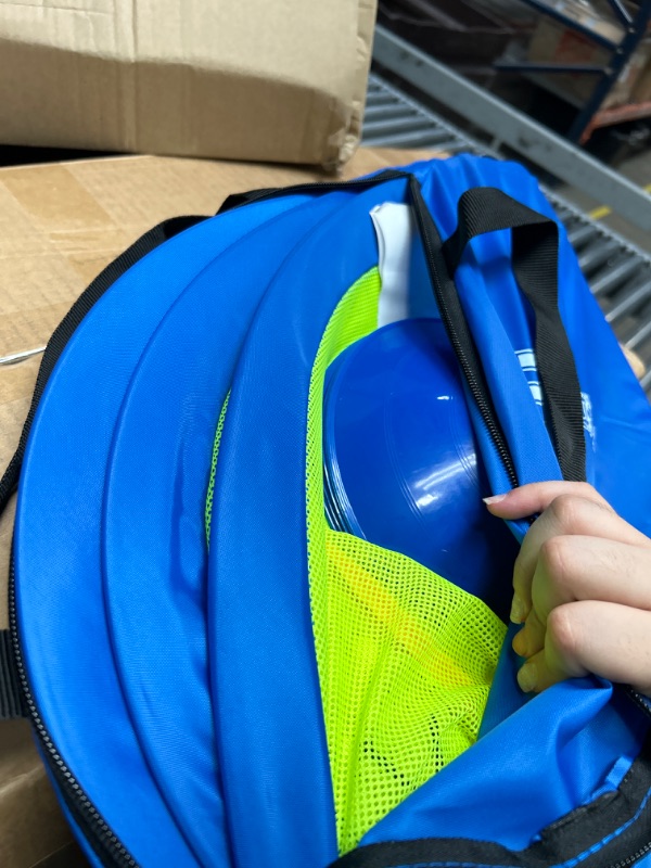 Photo 5 of ***DAMAGED POLE***soccer set blue and green foldable 