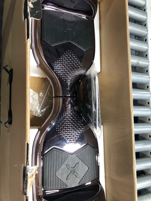 Photo 4 of **USED FOR PARTS ONLY NON-REFUNDABLE**Hover-1 Helix Electric Hoverboard | 7MPH Top Speed, 4 Mile Range, 6HR Full-Charge, Built-In Bluetooth Speaker, Rider Modes: Beginner to Expert Gun Metal Hoverboard