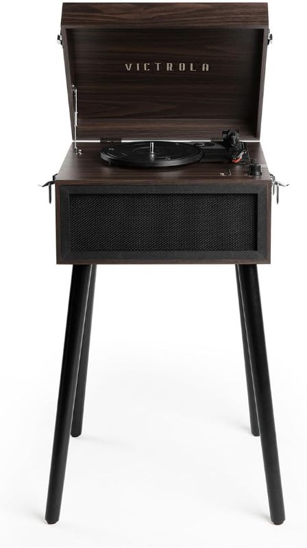 Photo 1 of **Pic for reference its similer and a diffrent color** Victrola VTA-75-ESP Liberty 5-in-1 Turntable Music Entertainment Center with Bluetooth Wireless FM Radio USB Recorder Wood (Farmhouse Oatmeal) Farmhouse Oatmeal Record Player