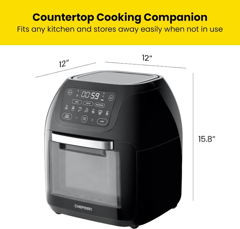 Photo 4 of (RED FULL POST) Chefman Multifunctional Digital Air Fryer+ Rotisserie, Dehydrator, Convection Oven