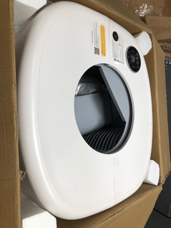 Photo 2 of (READ FULL POST) Automatic Cat Litter Box, Self Cleaning Cat Litter Box with APP Control, Large Capacity for Multiple Cats Odor Removal with Safety Protection, 2 Rolls Liners Bags