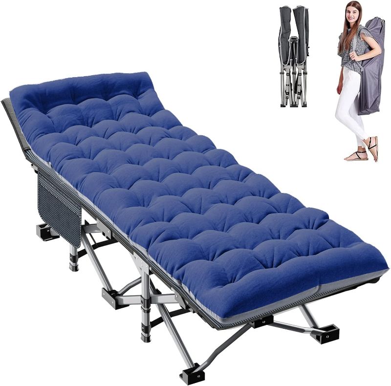 Photo 1 of  Folding Camping Cot (BLUE)