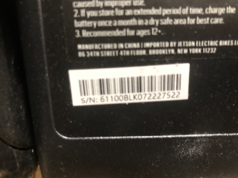 Photo 3 of **MISSING CHARGER**  Jetson All Terrain Hoverboard with LED Lights, LED Light-up Wheels, Self-Balancing Hoverboard with Active Balance Technology, Ages 12+ Spin Onyx