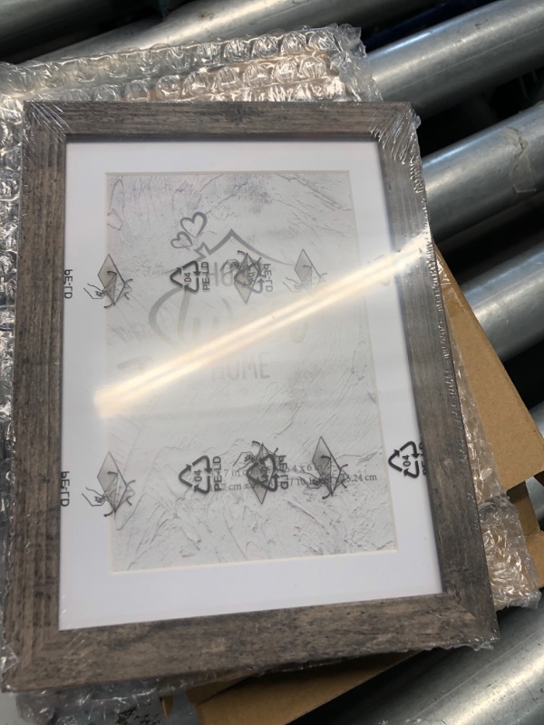 Photo 1 of ***FACTORY SEALED***
4 Frames total
Rustic White 5x7 Picture Frame - Display Photos 4x6 with Mat or 5x7 Without Mat - Real Glass Frames for Wall and Tabletop - Set of 2