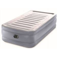 Photo 1 of ***Does Not Inflate Fully***Intex 20" Dura-Beam Deluxe Raised Air Bed Mattress with Internal Pump - Queen