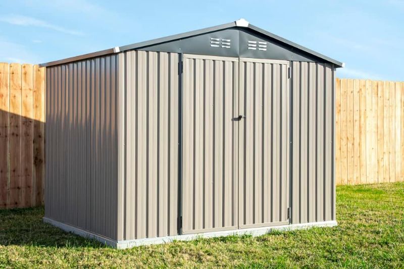 Photo 1 of ***STOCK PHOTO REFERENCE ONLY*** ***CARTON OF 3 OF 3, MISSING 1 AND 2*** DBB_SSP_KC_SA05_0810DB Intelligent Plastic Storage Shed, Black (118.5*92 in)