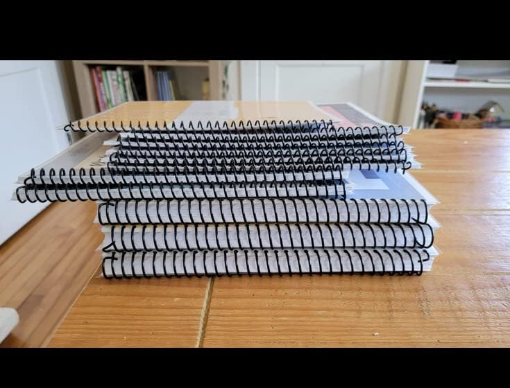 Photo 1 of ***STOCK PHOTO REFERENCE ONLY*** 100 Pack Plastic Spiral Binding Coils, Spiral Binding Spines for Office Documents, Engineer Papers, Business Projects (Spines Only)