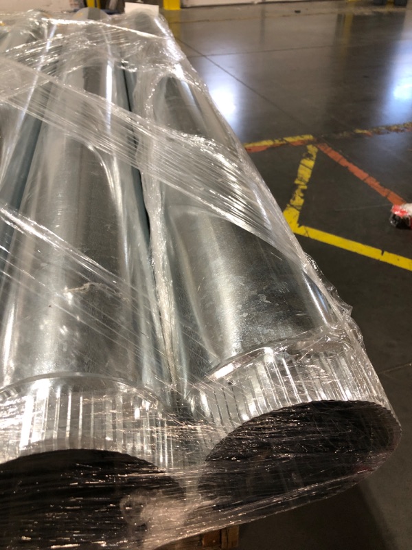 Photo 2 of ***PACK OF 2*** IMPERIAL 6-in x 60-in 30-Gauge Galvanized Steel Round Duct Pipe