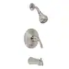 Photo 1 of 
Glacier Bay
Builders Single Handle 1-Spray Tub and Shower Faucet 1.8 GPM in Brushed Nickel (Valve Included)