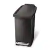 Photo 1 of 
simplehuman
10 l (2.6 Gal.) Black Slim Plastic Step Can with Steel Pedal