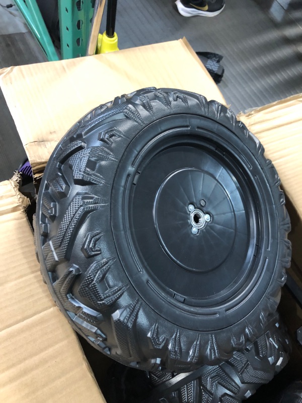 Photo 2 of ***STOCK PHOTO REFERENCE ONLY***
SET OF 2 ( 4 WHEELS TOTAL)
Peg Perego Gator XUV Front Wheels, Black