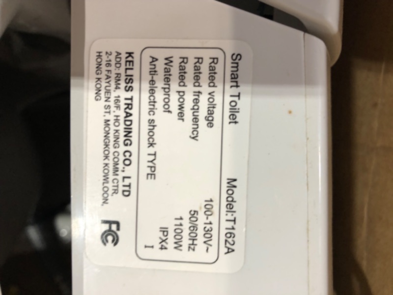 Photo 5 of ***HEAVILY USED AND DIRTY - LIKELY MISSING PARTS - UNABLE TO TEST***
LEIVI T162A Smart Bidet Toilet, White, Ceramic & Polypropylene, Elongated, Floor Mounted, 15 x 27 x 17 inches, 90.8 pounds, 3-Year Warranty