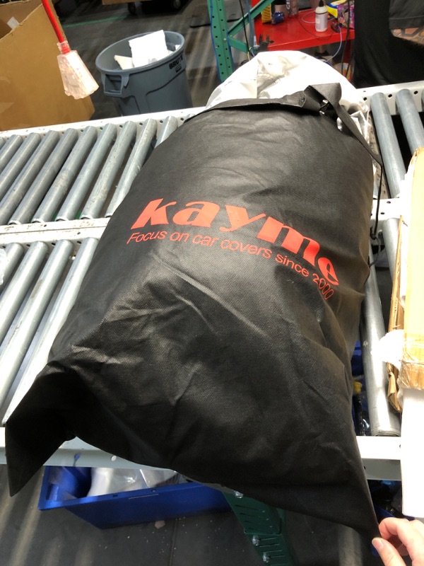 Photo 2 of (READ FULL POST) Kayme 6 Layers Truck Cover Waterproof All Weather, Heavy Duty Outdoor Pickup Cover Sun Uv Rain Protection, Universal Fit (Length Up to 250 inch) XXL XXL Fit Length Up To 250", Max Cab Length 154" Aluminum-Silver