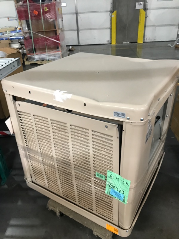 Photo 3 of **FOR PARTS**(READ NOTES)
4600 CFM Side-Draft Wall/Roof Evaporative Cooler for 1700 sq. ft. (Motor Not Included)
186
