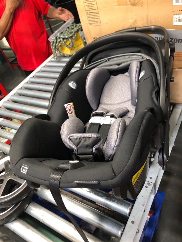 Photo 10 of ***USED - DIRTY - SCUFFED AND SCRAPED - LIKELY MISSING PARTS - UNABLE TO TEST - SEE PICTURES***
Evenflo Gold Shyft Travel Smart Infant System Stroller with SecureMax Baby Car Seat with Deep Storage Basket and SensorSafe, Moonstone Grey and Black