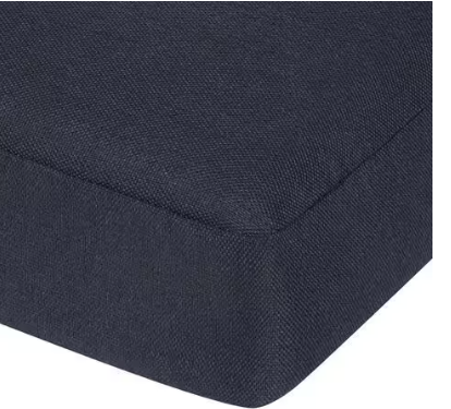 Photo 2 of *****STOCK IMAGE FOR SAMPLE*****
 Hampton Bay 20 in. x 20 in. CushionGuard Trapezoid Outdoor Dining Chair Replacement Seat Cushion in Midnight 1 cushion