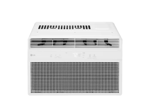 Photo 1 of 6,000 BTU 115-Volt Window Air Conditioner Cools 250 sq. ft with Remote in White
