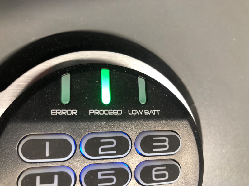 Photo 7 of **LOCKED/MISSING KEY (READ NOTES)**
SentrySafe Fireproof and Waterproof Gray Steel Home Safe with Digital Keypad Lock, Floor Safe with Interior Lighting Secures Money, Documents, 2.05 Cubic Feet, SFW205GQC 2.05 cu.ft. 1-Hr. Fireproof, Keypad Safebox