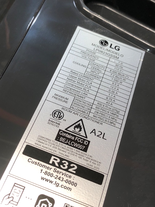 Photo 2 of **PARTS ONLY**NON REFUNDABLE**DOESN'T COOL**
8,000 BTU (SACC) / 12,000 BTU (ASHRAE) Smart Wi-Fi Enabled Portable Air Conditioner
