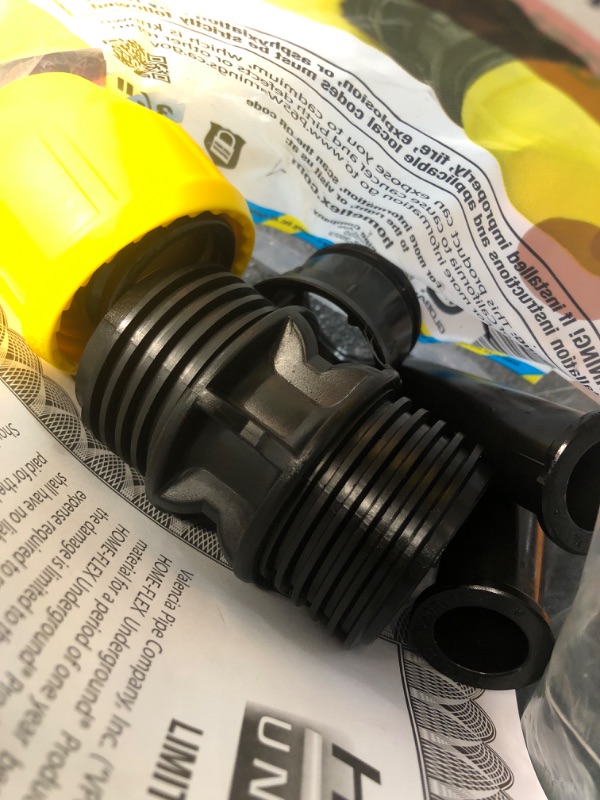 Photo 3 of (READ FULL POST) 3/4 in. IPS DR 11 Underground Yellow Poly Gas Pipe Coupler
