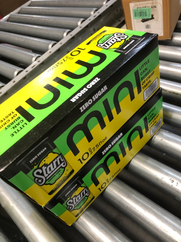 Photo 2 of **NON-REFUNDABLE, EXP: JULY 2024** **2PACK** Starry Zero Sugar Lemon Lime Soda, Caffeine Free, Mini Cans, 7.5 Ounce (Pack of 10) Starry Zero Sugar Mini Can 7.5 Fl Oz (Pack of 10)