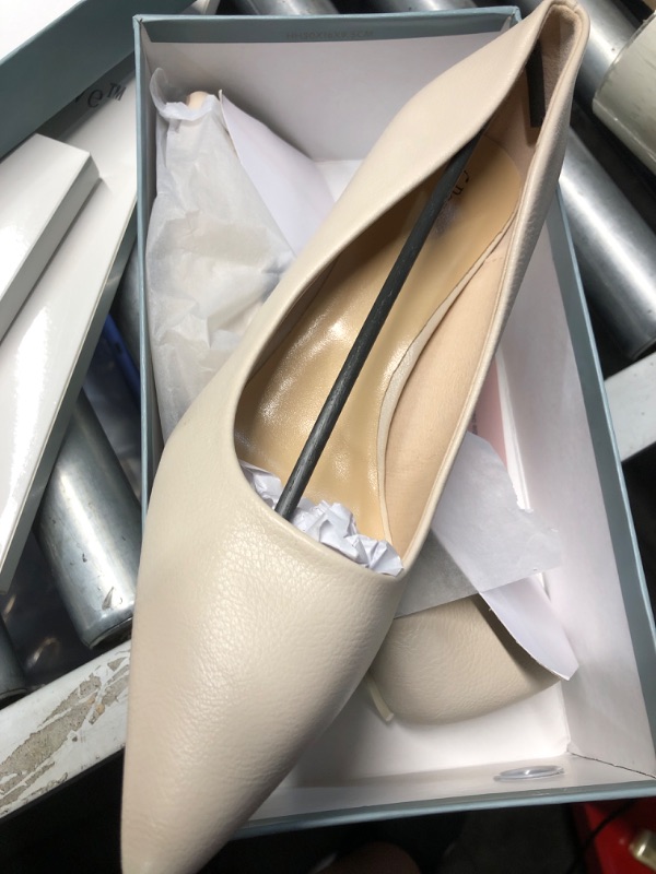 Photo 2 of **STOCK IMAGE IS A REFERENCE ONLY** C.Paravano Women's Pump I White Pumps I White Heels for Women I White Pumps High Heels 2.75 inch I Women Shoes Heels I Kitten Heels I Pointed Toe Pumps I Pumps Shoes for Women(White