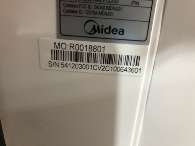 Photo 1 of ***USED - DAMAGED - SEE COMMENTS***
Midea 8,000 BTU U-Shaped Smart Inverter Air Conditioner –Cools up to 350 Sq. Ft., Ultra Quiet with Open Window Flexibility, Works with Alexa/Google Assistant, 35% Energy Savings, Remote Control