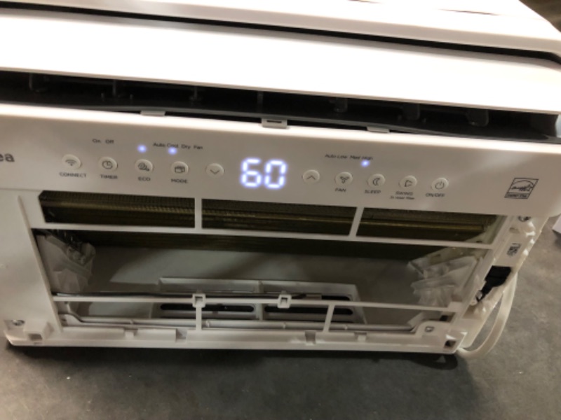 Photo 1 of ***USED - DAMAGED - SEE COMMENTS***
Midea 8,000 BTU U-Shaped Smart Inverter Air Conditioner –Cools up to 350 Sq. Ft., Ultra Quiet with Open Window Flexibility, Works with Alexa/Google Assistant, 35% Energy Savings, Remote Control