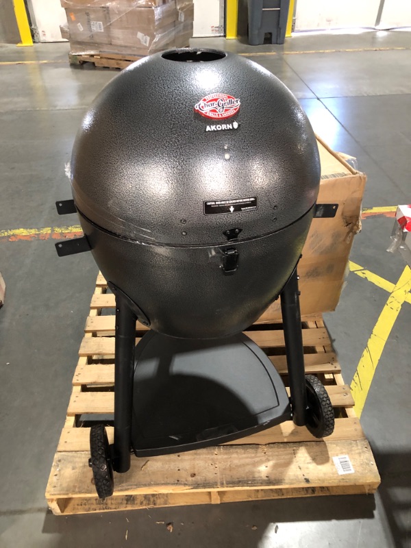 Photo 1 of ***MISSING PARTS/ SEE NOTES***
**LARGE ITEM** Akorn 20-inch Kamado Charcoal Grill in Black
