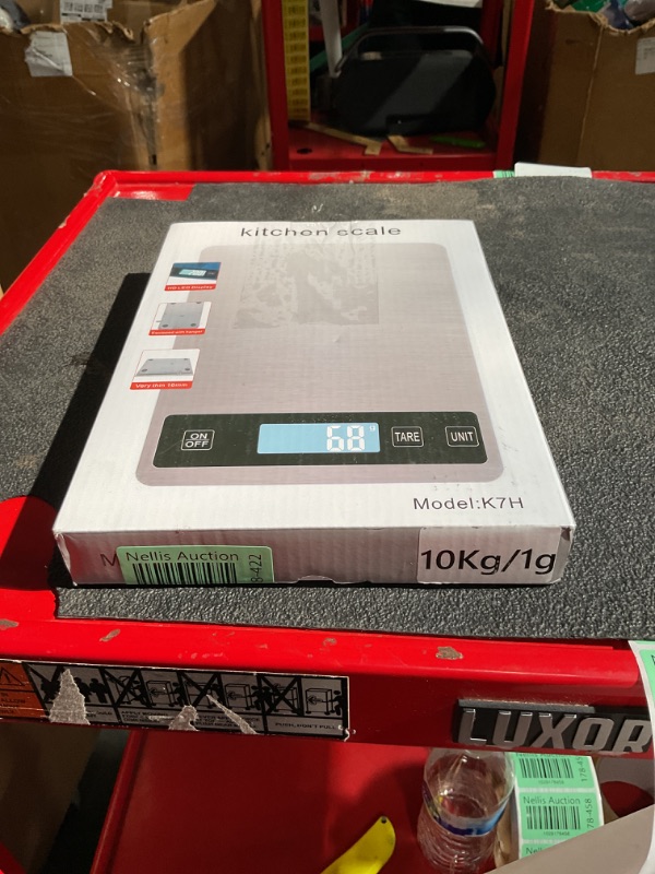 Photo 1 of (READ FULL POST) Food Scale 22lb Accuracy 1g,Digital Kitchen Scale with LCD Display,Rechargeable Food Scale Grams and Ounces,Stainless Steel Scale with Tare Function for Cooking Barking