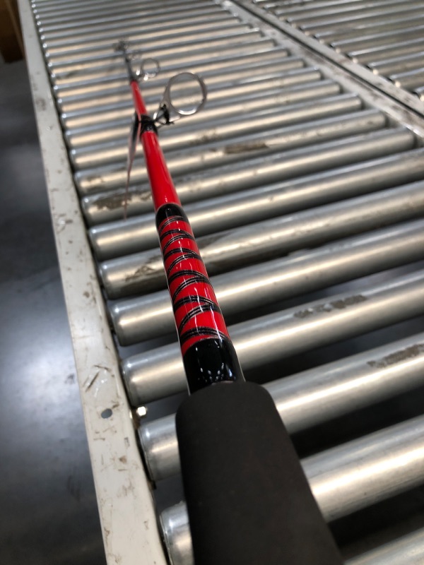 Photo 4 of (READ FULL POST) PENN Mariner III Boat Spinning Fishing Rod, Black/Red, 6'6" - Medium - 1pc - 30-50lb