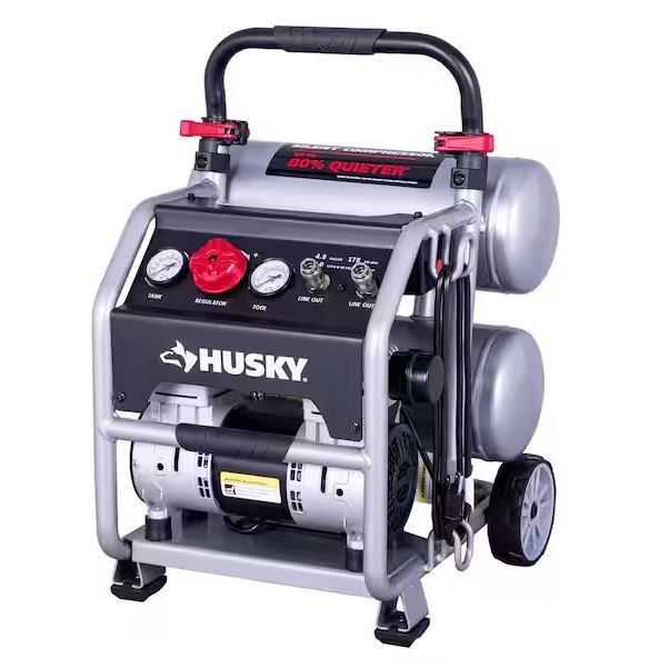 Photo 1 of (READ FULL POST) **PARTS** Husky 4.5 Gal. 175 PSI Portable Electric Quiet Air Compressor