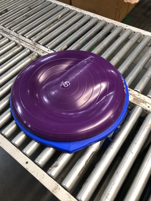 Photo 3 of (READ FULL POST) Bosu Home Gym Equipment The Original Balance Trainer 26 Inch Diameter Purple/Blue