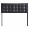 Photo 1 of ***STOCK PHOTO FOR REFERENCE ONLY - ACTUAL ITEM MAY DIFFER - SEE COMMENTS***
Vinyl Faux Leather Headboard for Bed, Black, with Wood Shelf Top, 78" Wide, 40.5" Tall, Metal Legs