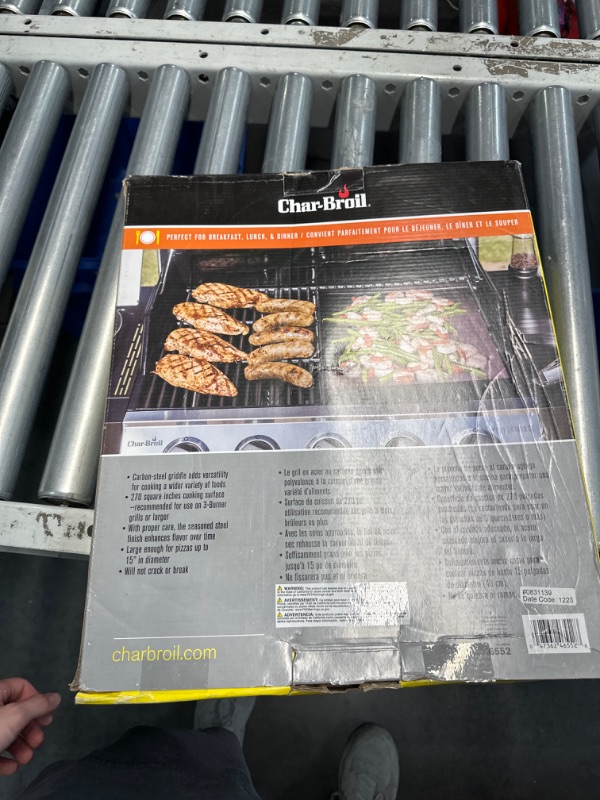 Photo 2 of ***Photo For Reference Only*** Char-Broil Carbon Steel Griddle NO SMASHER ONLY TRAY