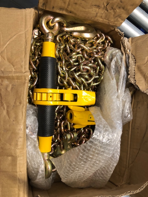 Photo 7 of ***STOCK PHOTO FOR REFERENCE ONLY - ACTUAL ITEM MAY DIFFER - SEE COMMENTS***
VEVOR Ratchet Chain Binder with Chain Set of 2, Black/Yellow