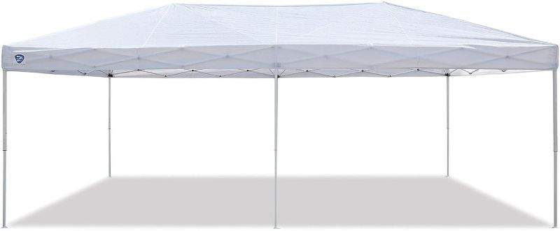 Photo 1 of ***USED - LIKELY MISSING PARTS - UNABLE TO VERIFY FUNCTIONALITY***
Z-Shade 20 x 10 Foot Everest Instant Canopy Camping Outdoor Patio Shelter with Reliable Stakes, Steel Frame, and Rolling Bag, White