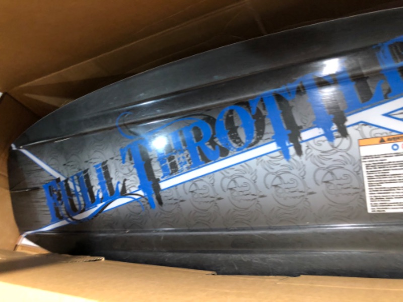 Photo 1 of **APPEARS LIGHTLY USED**
Full Throttle Aqua Extreme Wakeboard Kit (Black/Blue, 55.1 x 21.6-Inch/ 140cm x 42cm)