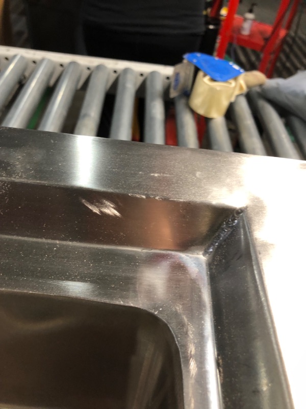 Photo 4 of ***DAMAGED - DENTED - SEE PICTURES***
Stainless Steel Commercial Sink with 3 Compartments & Easy to Clean Surface, 25"D x 29"W x 37"H