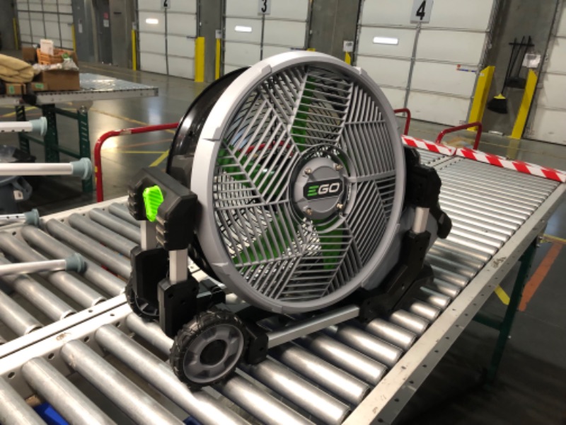 Photo 2 of ***NONREFUNDABLE - THIS SALE FINAL -  PARTS ONLY - SEE COMMENTS***
EGO Power+ FN1800 18-Inch 5 Speed 20MPH Portable Misting Fan, Battery and Charger Not Included, Black