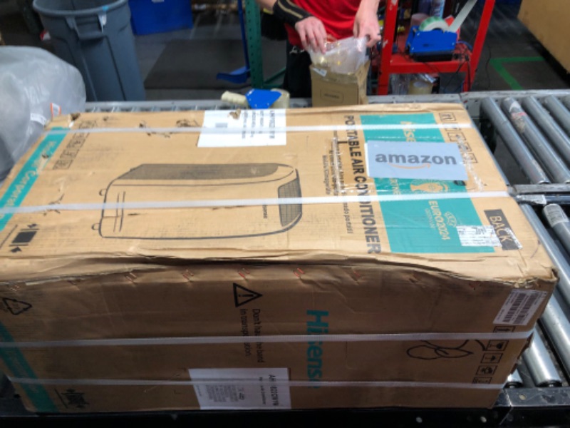 Photo 1 of ***FACTORY SEALED***Hisense AHP0822CW1W 8,000 Smart Portable Air Conditioner with Wi-fi Controls, Dehumidifier and Remote, AC for Apartment, Bedroom, Medium Rooms up to 350 Square Feet in White, 8000 BTU 8000 BTU Up to 350 sq ft.