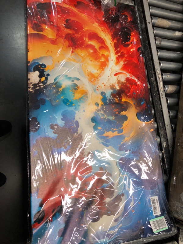 Photo 1 of (rip on materiel)
Colorful Abstract Canvas Wall Art for Living Room - Blue and Red Wall Art for Bedroom Women Ready to Hang Size 24" x 48" 24" x 48" Blue and Red