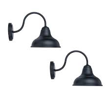 Photo 1 of **USED FOR PARTS ONLY NON-REFUNDABLE**Project Source Barn light 2-Pack 1-Light 9.45-in H Matte Black Outdoor Wall Light
