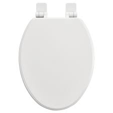 Photo 1 of ***no hardware***Project Source Plastic White Round Soft Close Toilet Seat
