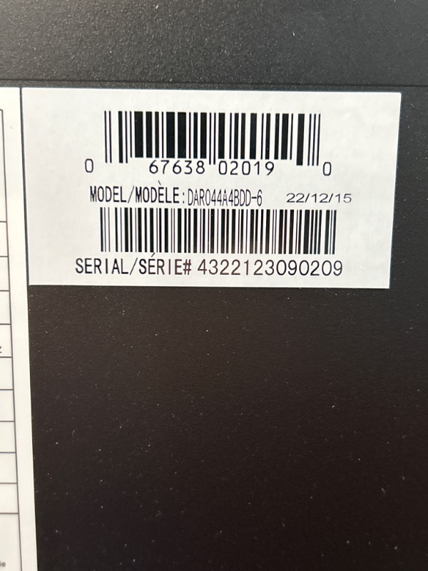 Photo 5 of ***DAMAGED REAR BOTTOM CORNER. DENTED** SEE PHOTO**Danby Designer DAR044A4BDD-6 4.4 Cu.Ft. Mini Fridge, Compact Refrigerator for Bedroom, Living Room, Bar, Dorm, Kitchen, Office, E-Star in Black Black Fridge