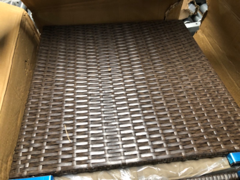 Photo 1 of **NONREFUNDABLE**FOR PARTS OR REPAIR**SEE NOTES**
YITAHOME 7 Pieces Patio Furniture Set, All-Weather PE Rattan Conversation Set, Outdoor Sectional Sofa Wicker Outside Couch with Table for Porch Lawn Garden Backyard (Brown)
